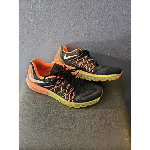 Size 10.5 - Nike Air Max 2014 Atomic Orange Volt Shoes EXCELLENT CONDITION (S20 - Picture 1 of 10